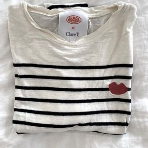 Clare V. striped Breton top